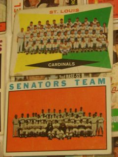 Vintage 1950s 1960s Baseball Sports Card Collection