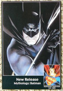 Batman Alex Ross Mythology DC Superman Promo Card