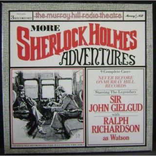 More Sherlock Holme Adventures 3 LP Set John Gielgud