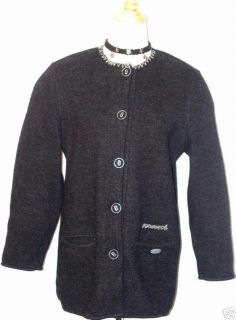 Giesswein Austria Wool Black Sweater Jacket 36 10 M