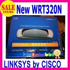 New Linksys WRT320N Dual Band Wireless N Gigabit Router