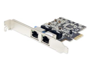 Dual Port Gigabit Ethernet Network PCI e Controller Card: 2 RJ45 LAN