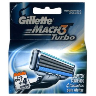 32 Gillette Mach3 Turbo Razor Blades Refill Mach 3 Cartridges