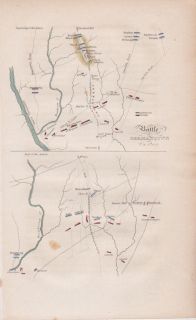 Revolutionary War Battle of Germantown 1777 Map P 1876