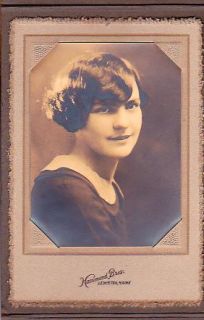 Phyllis Louise Gilman Cabinet Card Photo Auburn Maine 1929