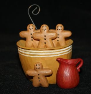 NEW Festive Gingerbread Men Thanksgiving Recipe Holder Figurine