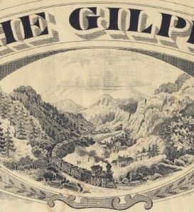1889 Stock Gilpin Tramway Company Railroad Central City Colorado