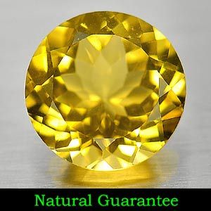 54 Ct Round Shape Natural Yellow Citrine Gemstone Brazil