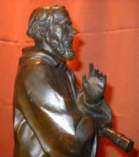 Galileo Galilei Bronze Statue Sculpture Uffizi Astronomer Scientific