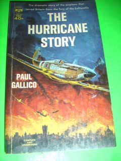 THE HURRICANE STORY BY PAUL GALLICO 1959 PB BOOK