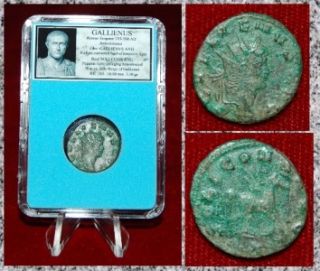 Ancient Roman Empire Coin of Gallienus Pegasus with Wings