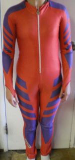 Descente Ski Race Suit Speed Suit DH Suit Red Vintage Racing Suit GS