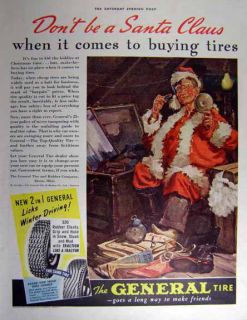  1940 General Tire Don'T Be A Santa Claus Ad