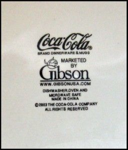 Gibson Coca Cola Cafe Set 4 Bowls or Pasta Dishes Never Used