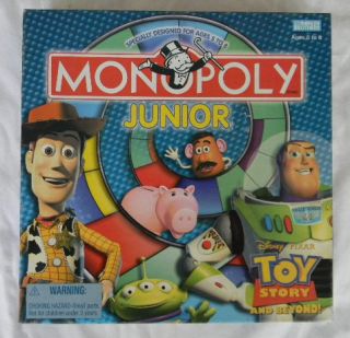   Monopoly Jr Junior Toy Story Parker Brothers Disney Pixar Board Game