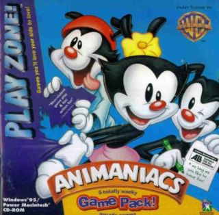 Animaniacs Game Pack PC Mac CD 5 Games Balloon Pop Belching Pinky The