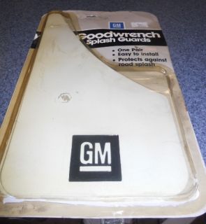 White GM General Motors Mud Flaps Brand New