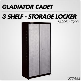 Gladiator Cadet Storage Locker 3 Shelf 150lbs Per Shelf 126lbs Cadet