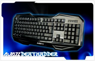 New Deathadder LED Backlit Pro Gaming Keyboard USB Wired Waterproof