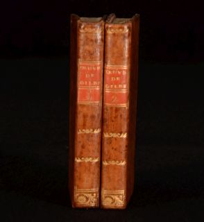 1805 2 Vol Oeuvres Completes de Gilbert Nicholas Joseph French Poet