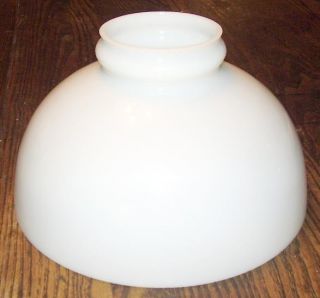 10 Glass Shade OPAL EARLY STYLE LOW TOP for oil kerosene lamp AMERICAN