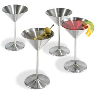 Stainless Steel Martini Glasses