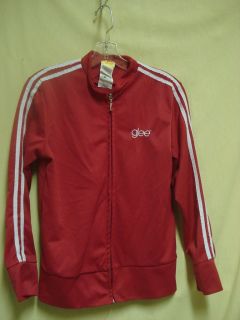 Glee Sweatsuit Jacket Size Medium Red with White