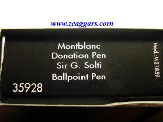 Montblanc Special Edition Georg Solti BP Mont Blanc