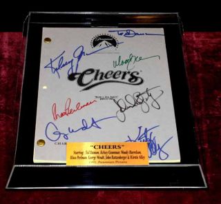 Cheers Screen Used Prop Sign COA Signed Script UACC Ticket Shirt More