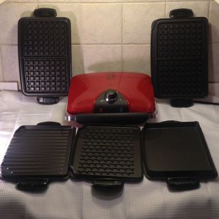 George Foreman GRP90WGR Next Grilleration Electric G5 Grill w 5 Plates
