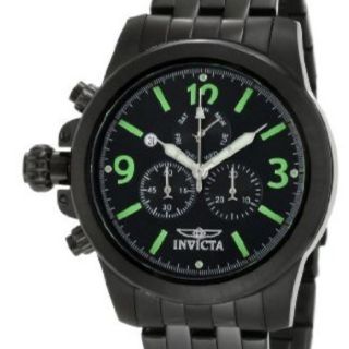 Invicta Mens 10059 Lefty Chronograph Black Dial Ionplated Stainless
