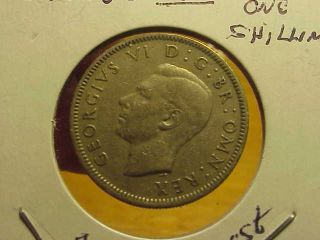 1948 George VI U K 1 Shillings English Crest at Lease AU