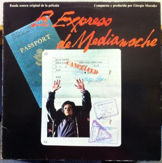 Soundtrack Giorgio Moroder The Midnight Express LP Mint 9128 018 Spain