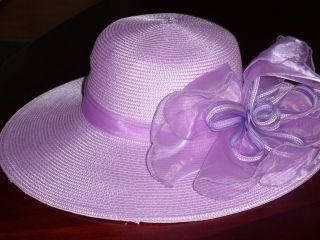 Ladies Giovannio Fashion Hat Church Dress Lavander