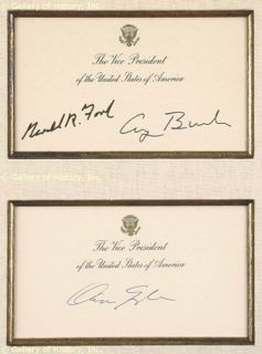George Herbert Walker Bush Collection Co Signed