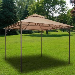 10 x 10 Garden Patio Gazebo Canopy Replacement Top Outdoor Tent