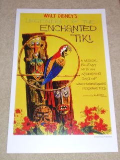  Enchanted Tiki Room Attraction Concept Poster Design Print
