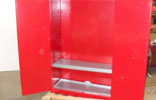 Global Industrial 72 Gallon 4 Shelf Flammable Liquids Storage Cabinet