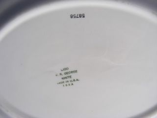 Here is a lovely W.S. George white Lido USA oval serving platter. 11