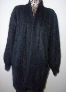 OMG This chic slouchy angora sweater jacket is so soft and cozy you