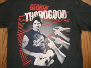 Vtg 88 George Thorogood Rock Concert T Shirt Bad to The Bone XS SML