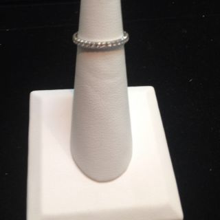 Cartier Wedding Band 18K White Gold with Diamonds Eternity Band