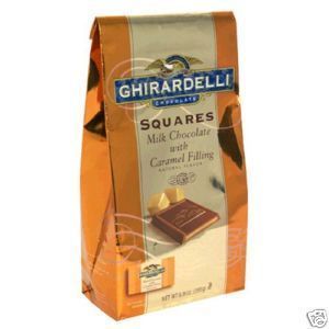 Ghirardelli Milk Chocolate with Caramel Filling Squares