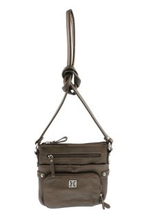 Giani Bernini Bronze Textured Leather Organizational Crossbody Handbag