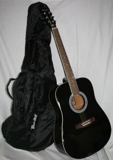 Gibson Maestro Full Size Acoustic Guitar Black w Accessories