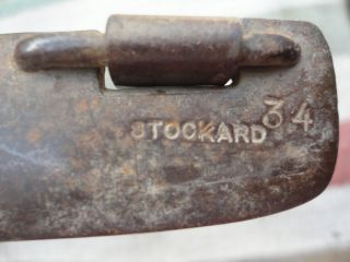  Handmade Marked and Mounted Cowboy Spurs by Gerald Stockard