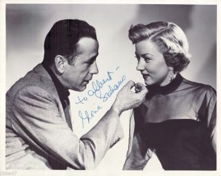 Gloria Grahame Inscribed Autograph in A Lonely Place with Humphrey