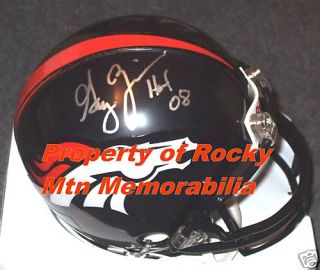 Denver Broncos Gary Zimmerman Signed Mini Helmet HOF 08