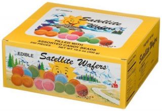 Gerrit s Satellite Wafers w/ Assorted Candy Beads 10.5 Oz. 240 Count