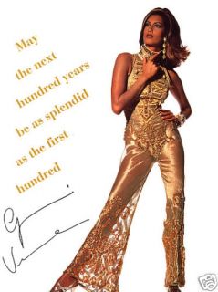 1992 Versace Yasmeen Ghauri Irving Penn Magazine Ad